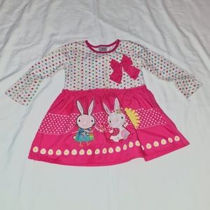 Polkadot little girl's dress- perfect for Valentines Day